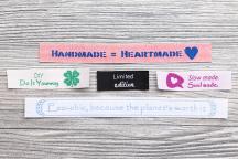 Zestaw tekstylnych etykiet 'Ulubionymi hasłami' - Nr artykułu 8511