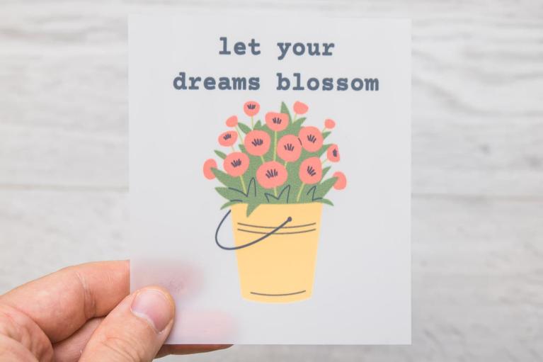 Naprasowanki projektanta \"let your dreams blossom\" od Unikati – Bag Design (Nr artykułu 9415)